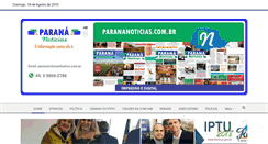 Desktop Screenshot of parananoticias.com.br