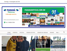 Tablet Screenshot of parananoticias.com.br